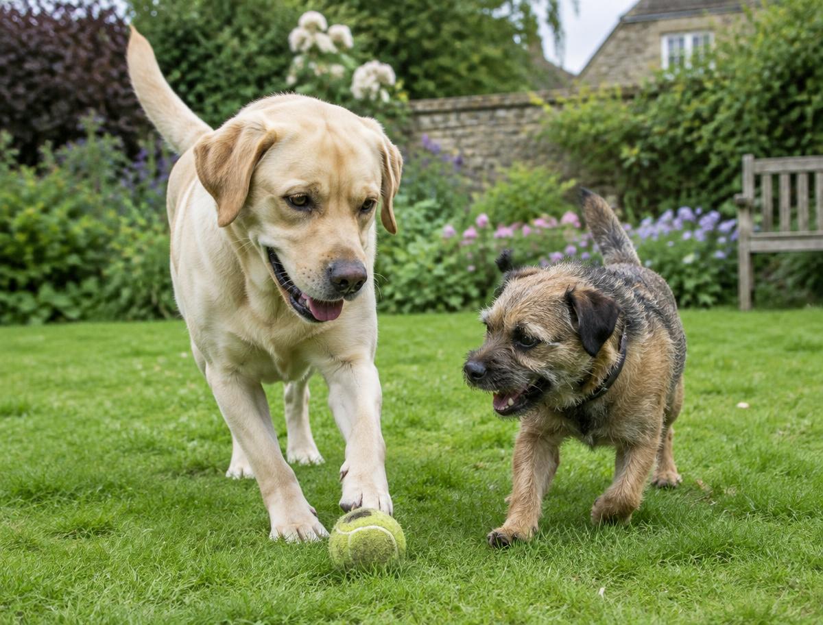 Dogs enjoying day care